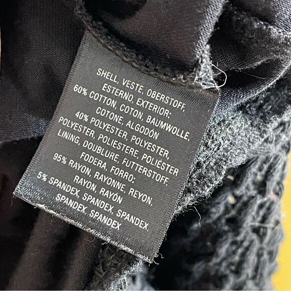 Meadow Rue by Anthropologie Black Sleeveless Crochet Dress Size 12 - Picture 10 of 16